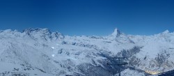 Archiv Foto Webcam Rothorn Zermatt mit Monte Rosa Massiv 18:00
