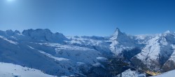 Archived image Webcam Rothorn Zermatt with Monte Rosa 01:00