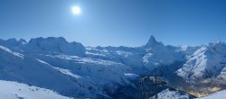 Archiv Foto Webcam Rothorn Zermatt mit Monte Rosa Massiv 03:00