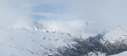 Archiv Foto Webcam Rothorn Zermatt mit Monte Rosa Massiv 07:00