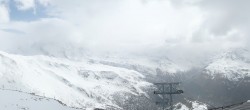 Archiv Foto Webcam Rothorn Zermatt mit Monte Rosa Massiv 15:00