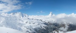 Archived image Webcam Rothorn Zermatt with Monte Rosa 09:00