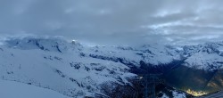 Archiv Foto Webcam Rothorn Zermatt mit Monte Rosa Massiv 23:00