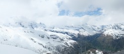 Archived image Webcam Rothorn Zermatt with Monte Rosa 13:00