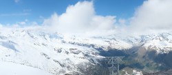 Archiv Foto Webcam Rothorn Zermatt mit Monte Rosa Massiv 09:00