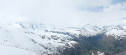 Archiv Foto Webcam Rothorn Zermatt mit Monte Rosa Massiv 11:00
