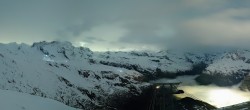 Archiv Foto Webcam Rothorn Zermatt mit Monte Rosa Massiv 23:00