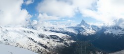 Archiv Foto Webcam Rothorn Zermatt mit Monte Rosa Massiv 17:00