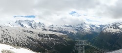 Archiv Foto Webcam Rothorn Zermatt mit Monte Rosa Massiv 15:00