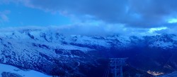 Archiv Foto Webcam Rothorn Zermatt mit Monte Rosa Massiv 21:00