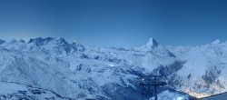 Archiv Foto Webcam Rothorn Zermatt mit Monte Rosa Massiv 03:00