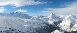 Archiv Foto Webcam Rothorn Zermatt mit Monte Rosa Massiv 09:00