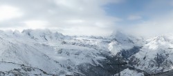 Archiv Foto Webcam Rothorn Zermatt mit Monte Rosa Massiv 11:00