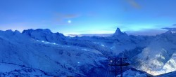 Archiv Foto Webcam Rothorn Zermatt mit Monte Rosa Massiv 17:00