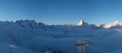 Archiv Foto Webcam Rothorn Zermatt mit Monte Rosa Massiv 07:00