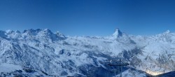 Archiv Foto Webcam Rothorn Zermatt mit Monte Rosa Massiv 23:00