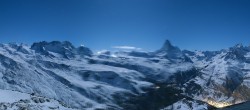 Archiv Foto Webcam Rothorn Zermatt mit Monte Rosa Massiv 05:00