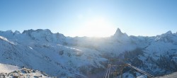 Archiv Foto Webcam Rothorn Zermatt mit Monte Rosa Massiv 15:00