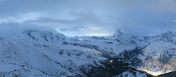 Archived image Webcam Rothorn Zermatt with Monte Rosa 05:00