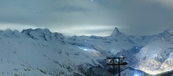 Archiv Foto Webcam Rothorn Zermatt mit Monte Rosa Massiv 23:00