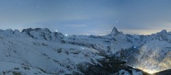 Archiv Foto Webcam Rothorn Zermatt mit Monte Rosa Massiv 03:00