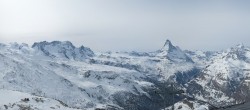 Archiv Foto Webcam Rothorn Zermatt mit Monte Rosa Massiv 11:00