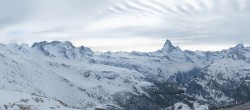 Archived image Webcam Rothorn Zermatt with Monte Rosa 15:00