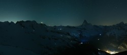 Archived image Webcam Rothorn Zermatt with Monte Rosa 01:00