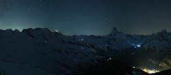 Archived image Webcam Rothorn Zermatt with Monte Rosa 03:00