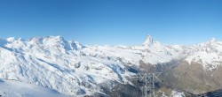 Archived image Webcam Rothorn Zermatt with Monte Rosa 07:00