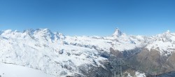 Archived image Webcam Rothorn Zermatt with Monte Rosa 09:00