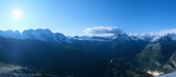 Archiv Foto Webcam Rothorn Zermatt mit Monte Rosa Massiv 23:00