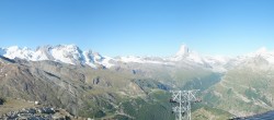 Archiv Foto Webcam Rothorn Zermatt mit Monte Rosa Massiv 07:00