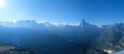 Archived image Webcam Rothorn Zermatt with Monte Rosa 01:00