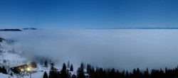 Archiv Foto Webcam Panoramacam über Tête de Ran im Pays de Neuchâtel 02:00