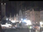 Archiv Foto Webcam Blick auf den Stadtturm und Stadtplatz Straubing 23:00