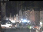 Archiv Foto Webcam Blick auf den Stadtturm und Stadtplatz Straubing 01:00