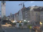 Archiv Foto Webcam Blick auf den Stadtturm und Stadtplatz Straubing 03:00