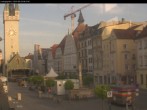 Archiv Foto Webcam Blick auf den Stadtturm und Stadtplatz Straubing 05:00
