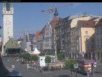 Archiv Foto Webcam Blick auf den Stadtturm und Stadtplatz Straubing 07:00