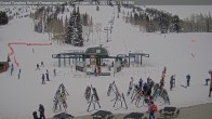 Archived image Webcam Grand Targhee Resort: Base Station Dreamcatcher 13:00