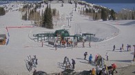 Archived image Webcam Grand Targhee Resort: Base Station Dreamcatcher 14:00