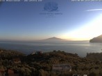 Archiv Foto Webcam Blick von Sorrento auf den Vesuv 05:00