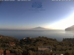 Archiv Foto Webcam Blick von Sorrento auf den Vesuv 06:00