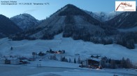 Archived image Webcam Kartitsch - View Hotel Monte 05:00