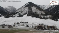 Archived image Webcam Kartitsch - View Hotel Monte 13:00