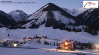 Archived image Webcam Kartitsch - View Hotel Monte 05:00