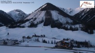 Archived image Webcam Kartitsch - View Hotel Monte 06:00