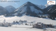 Archived image Webcam Kartitsch - View Hotel Monte 10:00