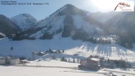 Archived image Webcam Kartitsch - View Hotel Monte 13:00